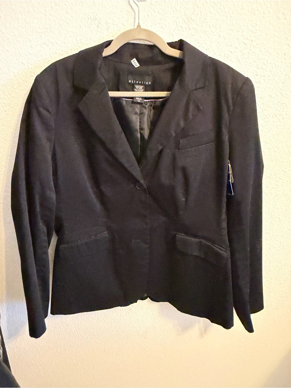 attention Black Women's Tailored Blazer Jacket